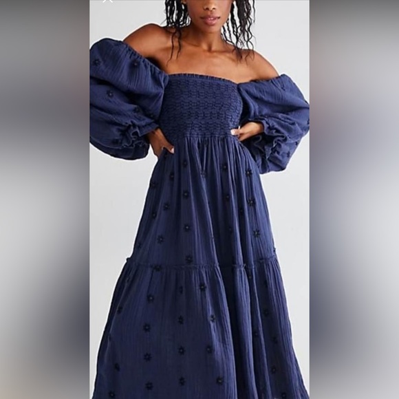 Free People Dresses & Skirts - Free People Dahlia Embroidered Maxi Dress